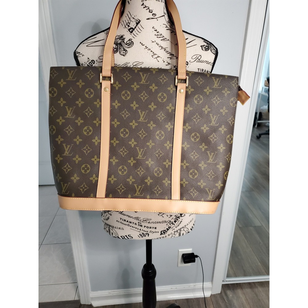 Louis Vuitton Monogram Luco Tote Bag Brown Canvas Shoulder Bag M51155